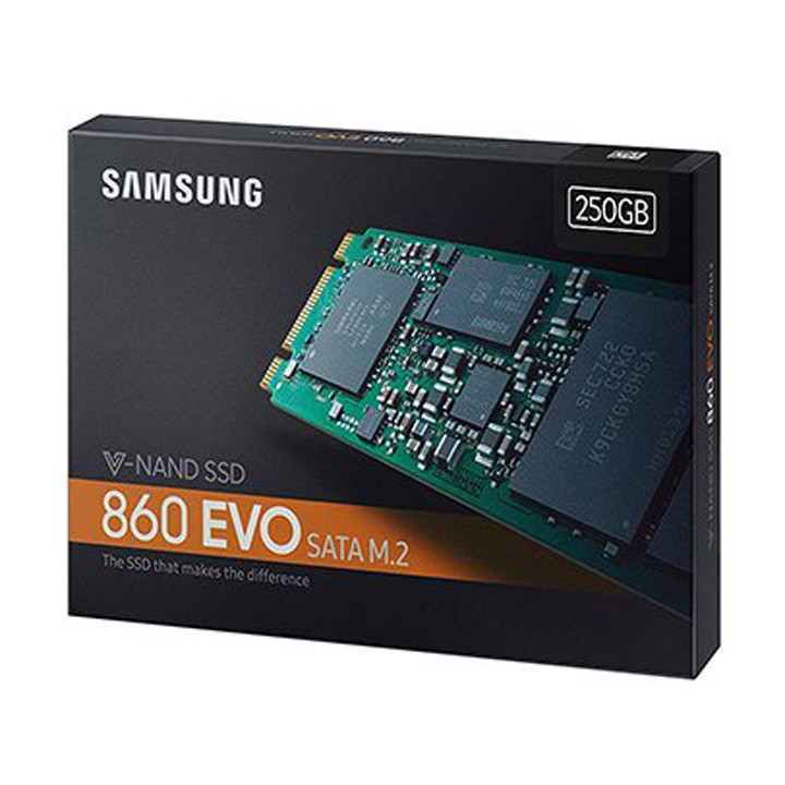 [Mã 229ELSALE hoàn 7% đơn 300K] Ổ cứng SSD M.2 SATA Samsung 860 EVO 250GB - bảo hành 5 năm