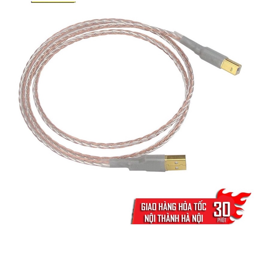 Cáp Âm Thanh cao cấp: HiFi Lõi Đồng Bạc Oxy 8N Dài 1,5m