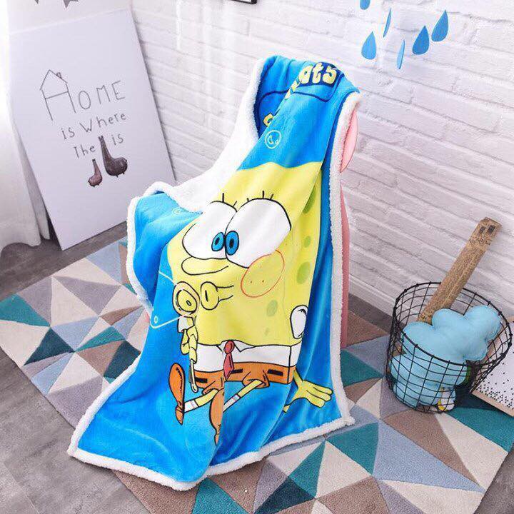Chăn lông cừu trẻ em cao cấp 90x130 cm siêu mềm mịn - Chăn lông dày dặn mùa đông cho bé Time365 - Giao mẫu ngẫu nhiên