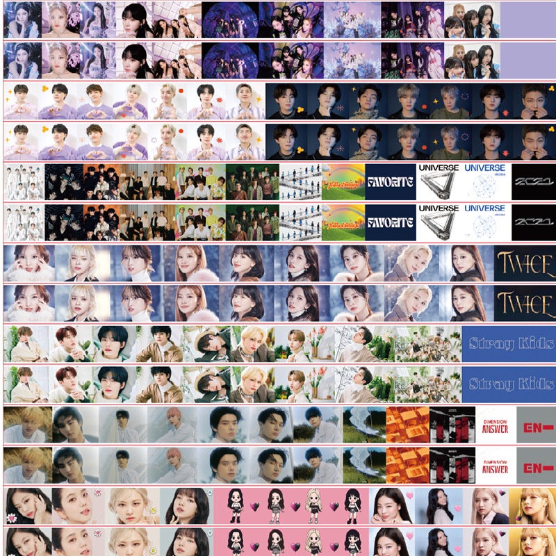 Cuộn Băng Keo Hình Nhóm Nhạc Kpop Bts TWICE BLACKPINK