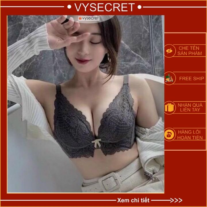 BỘ ĐỒ LÓT SIÊU NÂNG NGỰC 💥kèm quà tặng💥áo ngực chất cao su non thông hơi tạo khe,lên phom siêu đỉnh.