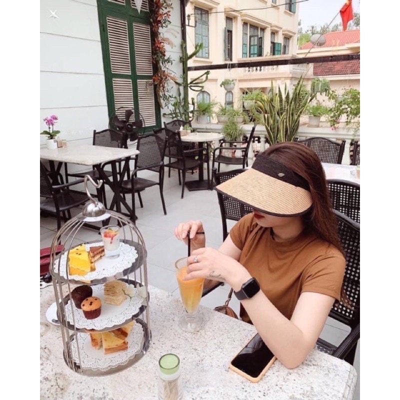 Nón cói chống nắng tia UV nửa đầu Sambu, mũ Perro Hàn Quốc siêu hot