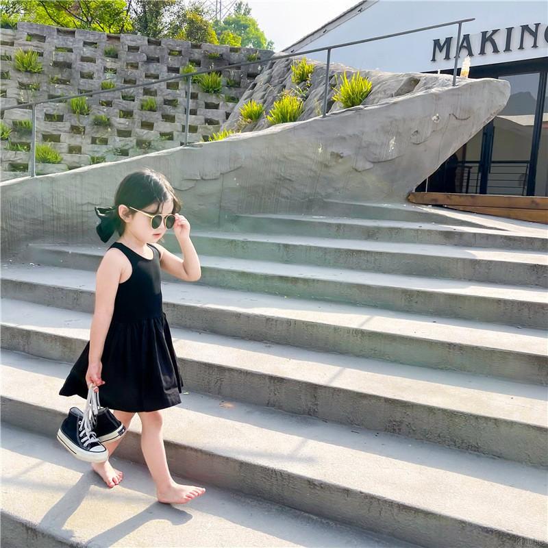 Đầm Không Tay Dáng Ôm Thiết Kế Dây Đan Chéo Lưng Phong Cách Hàn Quốc Xinh Xắn Cho Nữ