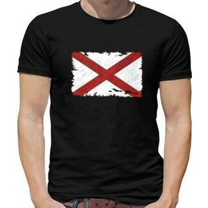 Slim Fit Quần Áo Alabama Grunge Cờ Cờ Usa State America In Tee