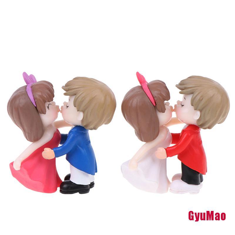 [rxGUMO] Mô Hình Cặp Đôi Lãng Mạn Thu Nhỏ Trang Trí Sân Vườn Nhà Búp Bê HDY