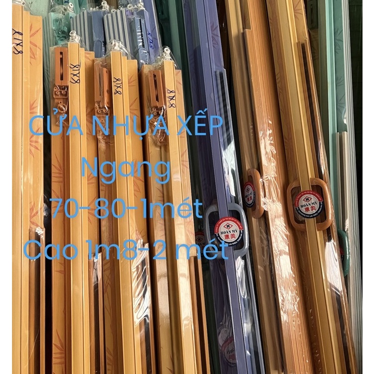 Cửa nhựa xếp nhà tắm 70cm,80cm Cao 1m8(Giao Hoả Tốc)