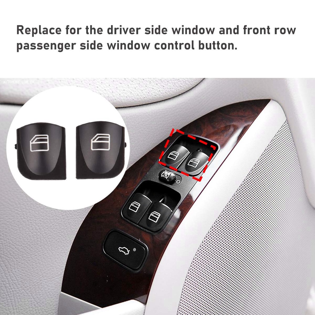 Phù Hợp Ốp Nút Công Tắc Cửa Sổ Trái Phải Cho Mercedes-Benz W203 W208 C Clk