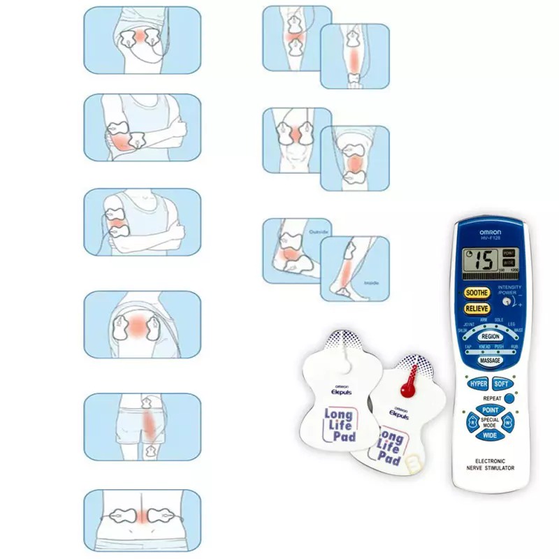 Máy Massage Xung Điện OMRON HVF-128 + Tặng Túi Y Tế Trị Giá 200k