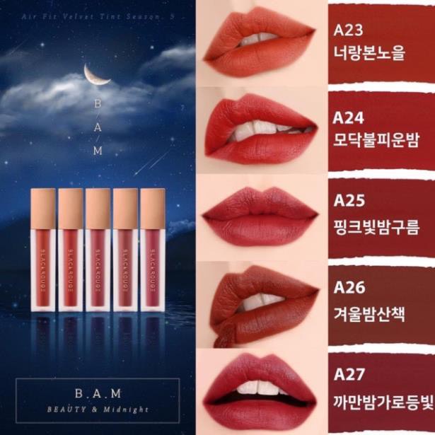 Son Kem Black Rouge Air Fit Velvet Tint Ver 8 A06 A12 | BBIA 25 38 | Blackrouge A06 A12