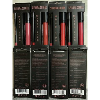 [ giá sỉ tại kho] Set son kem sivanna tặng kèm chì