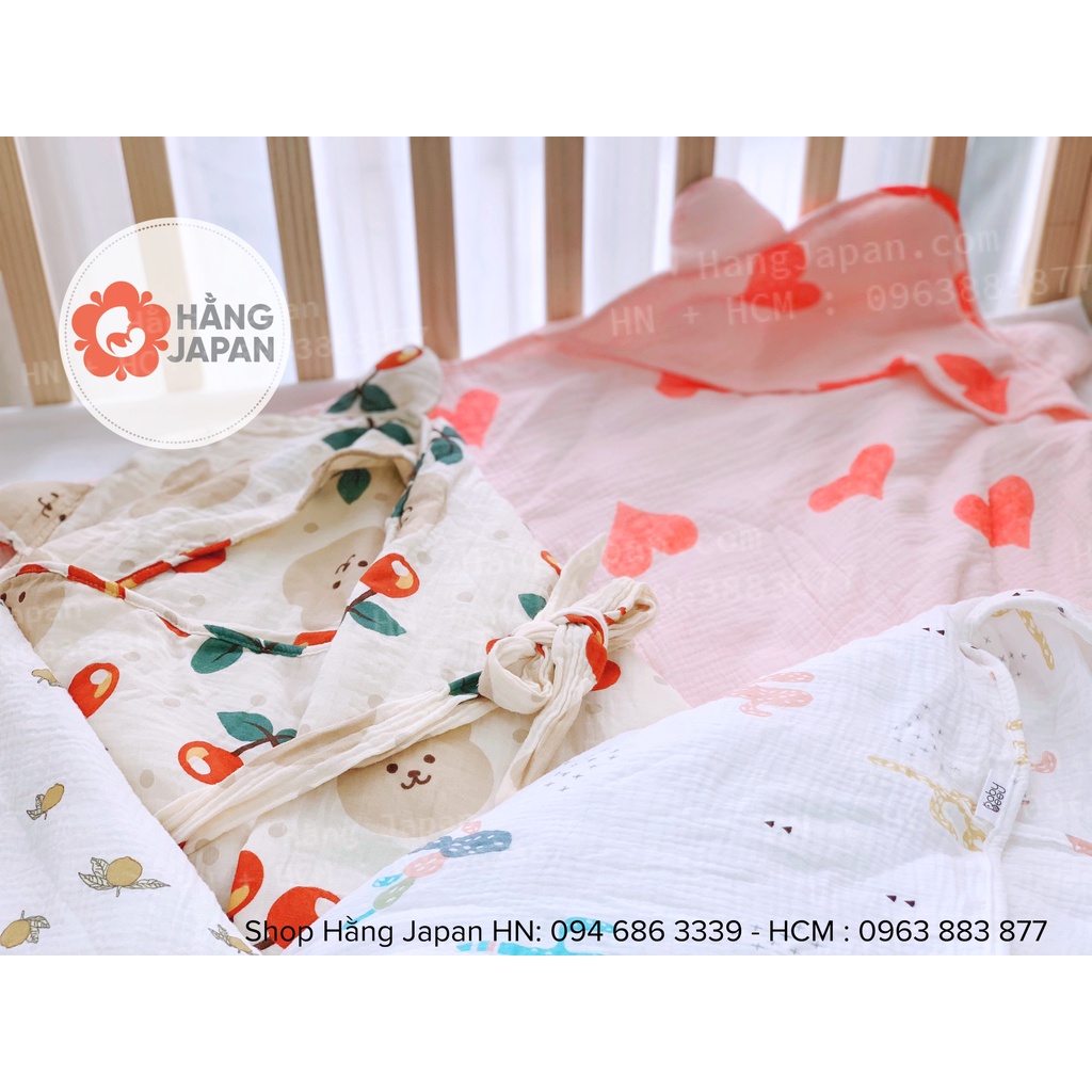 Chăn ủ trần bông MUSLIN TREE BABYBEE cho bé kích thước 80*80cm - Hàng việt nam chất lượng cao