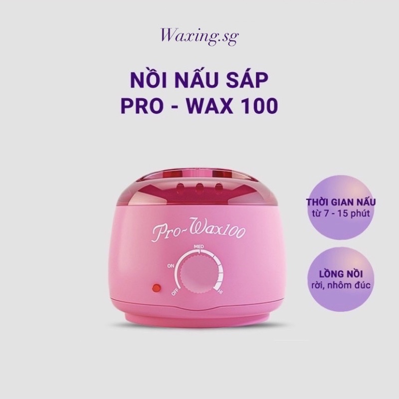 Nồi Nấu Sáp Pro Wax 100  Loại 1, Nồi nấu sáp wax lông nách, tay chân, ria mép, wax bikini
