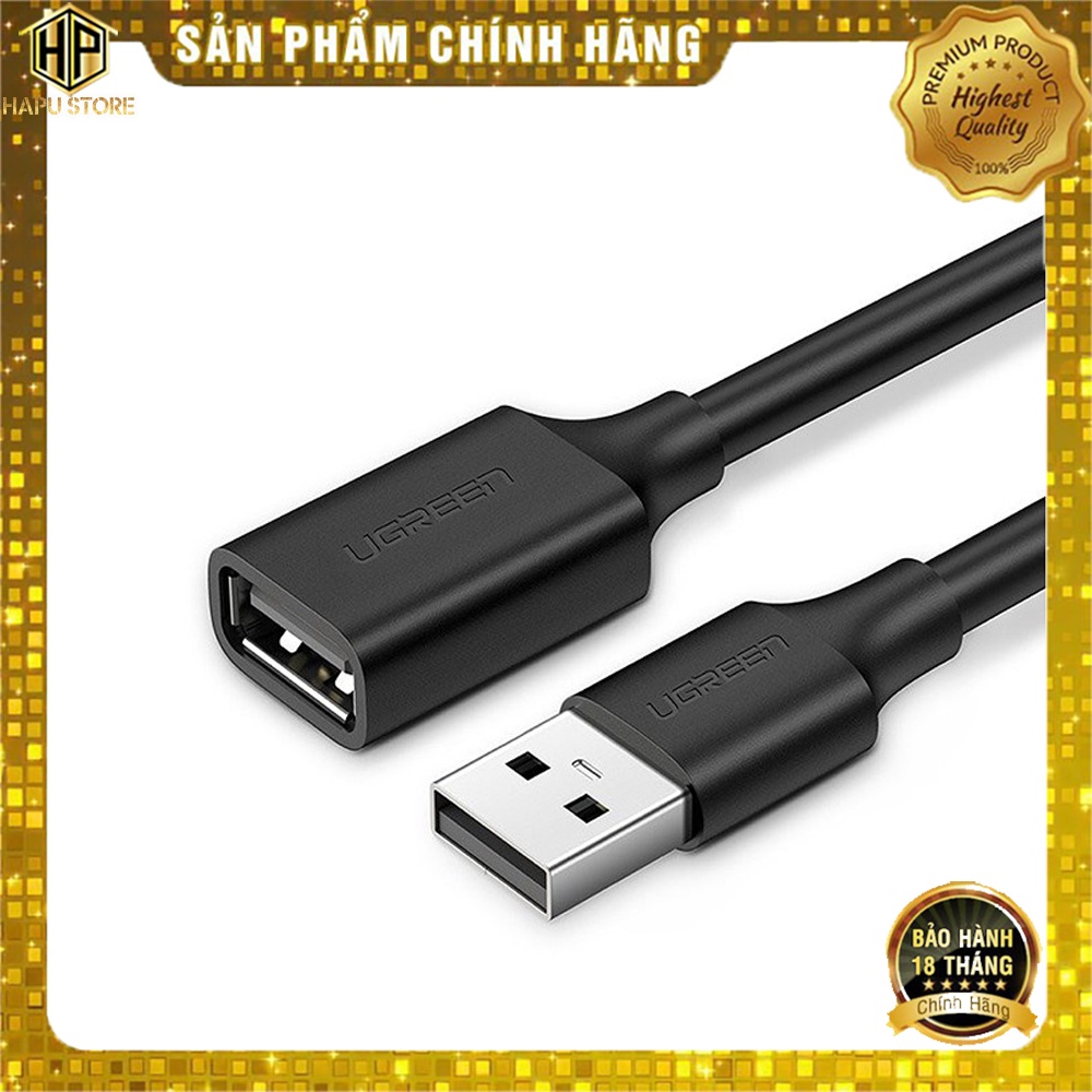 Ugreen 10313 - Cáp USB 2.0 nối dài 0,5M chính hãng - HapuStore