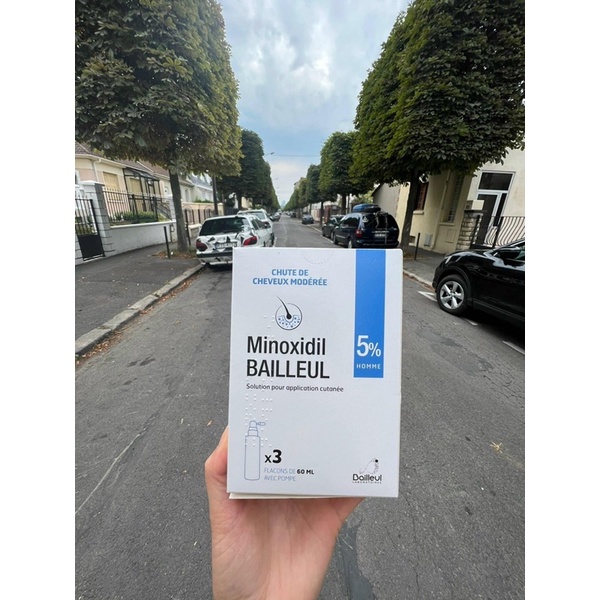 Xịt mọc tóc Minoxidil Bailleul 2%, 5% Pháp