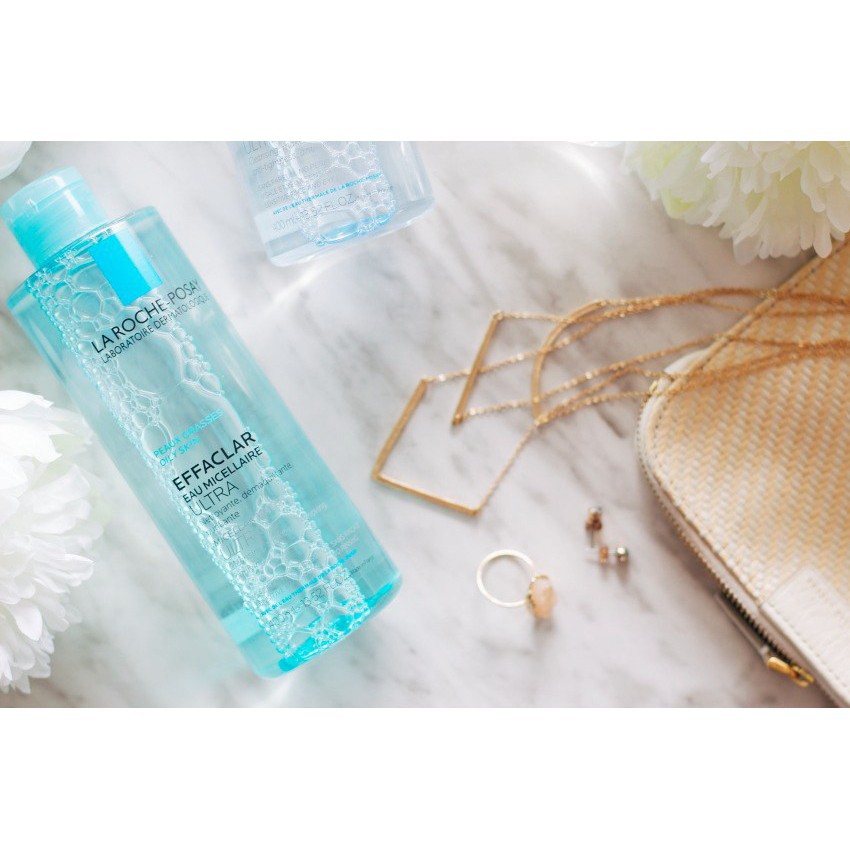 Nước làm sạch sâu tẩy trang cho da dầu và nhạy cảm La Roche-Posay Micellar Water Ultra Oily Skin 400ml #Pvy Beauty