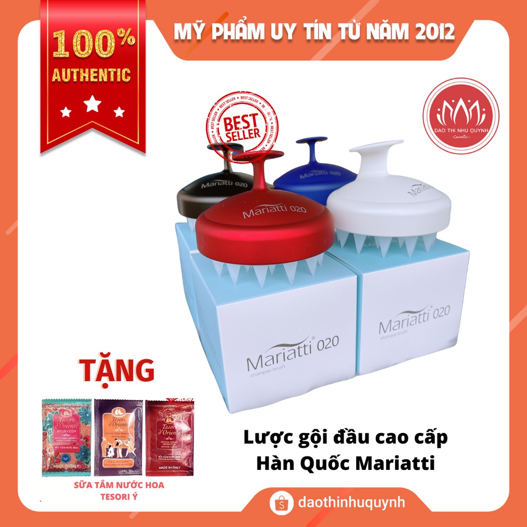 Lược gội đầu nội địa Hàn Quốc Mariatti massage đầu, giảm gàu ngứa chất lượng cao