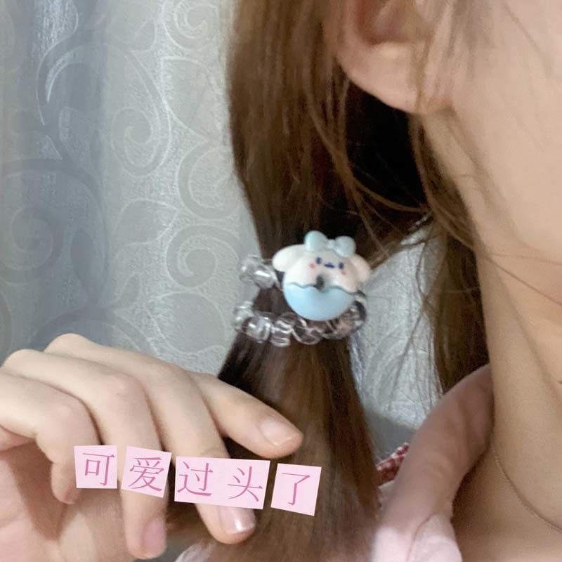 Dây buộc tóc TENDER AFTERNOONS kiểu hoạt hình phong cách Hàn Quốc xinh xắn cho nữ