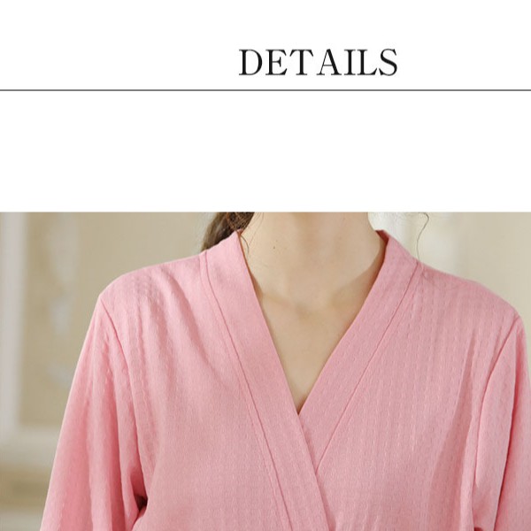 Áo choàng tắm thắt dây cotton mịn tay lửng sang trọng | BigBuy360 - bigbuy360.vn