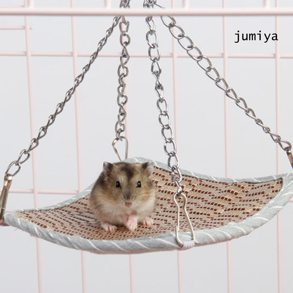 Giường Ngủ Cho Chuột Hamster / Sóc / Sóc 4 Mùa Có Dây Xích