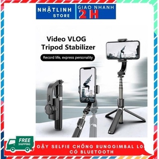 Gậy chụp ảnh 3 chân,Gậy chụp ảnh Chống Rung Gimbal,Có Bluetooth,Gimbal L08