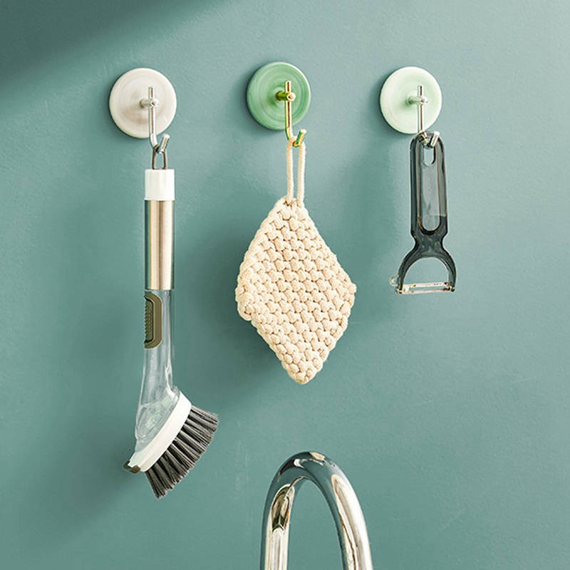 Set 2 Móc Treo Đồ Dán Tường Chịu Lực Tốt Thiết Kế Sang Trọng Tiện Dụng