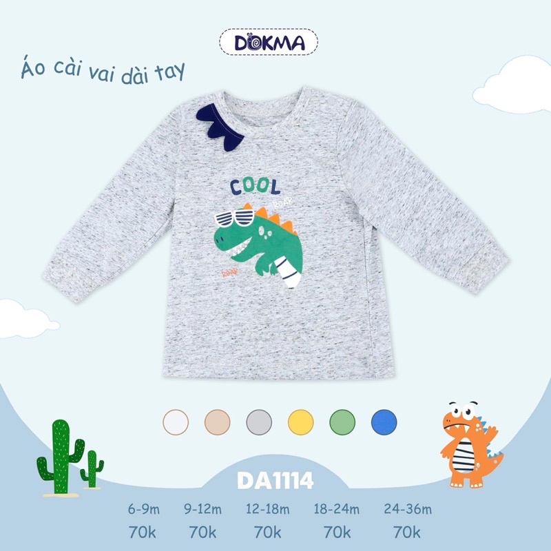 Áo dài tay dokma bé trai