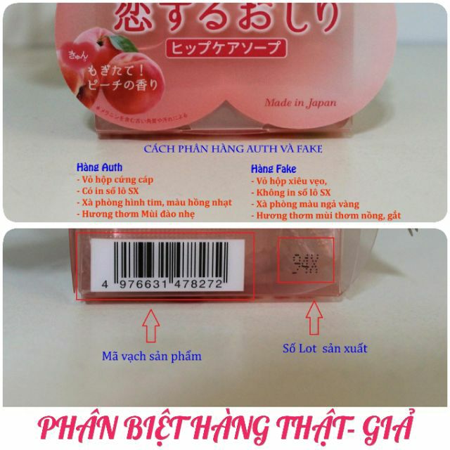 Nhật - Xà phòng tắm hỗ trợ giảm thâm mông Hương trái đào For Back 80gr - KBN 272