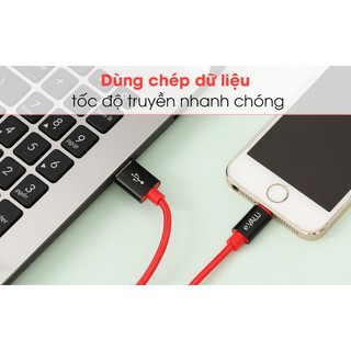 Cáp Lightning 1 m e.VALU Spanker B Đỏ Đen