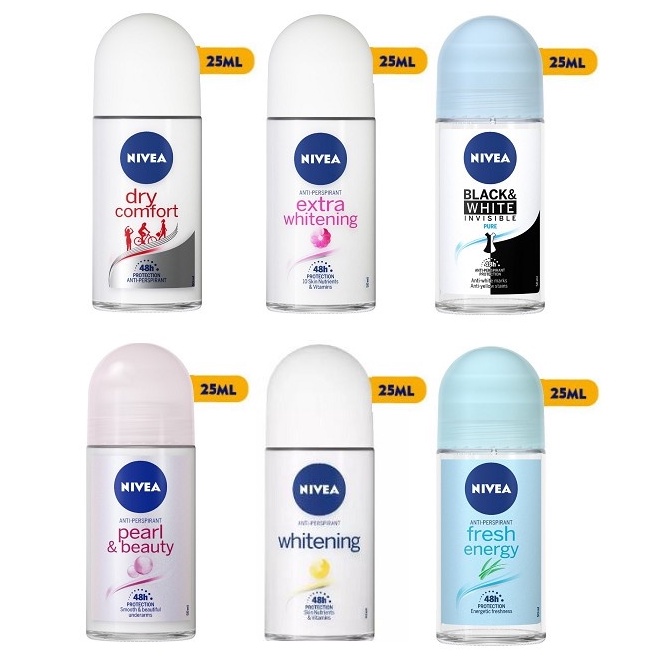 Lăn Nách Khử Mùi Nivea 25ml - 50ml - Thái Lan