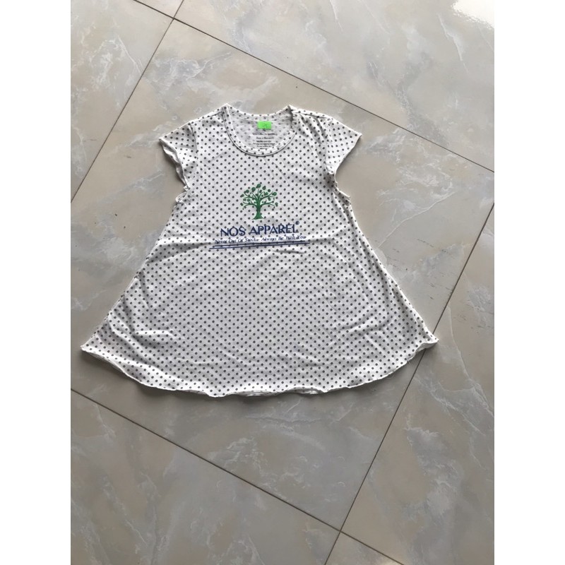 Áo váy chấm bi xuất dư