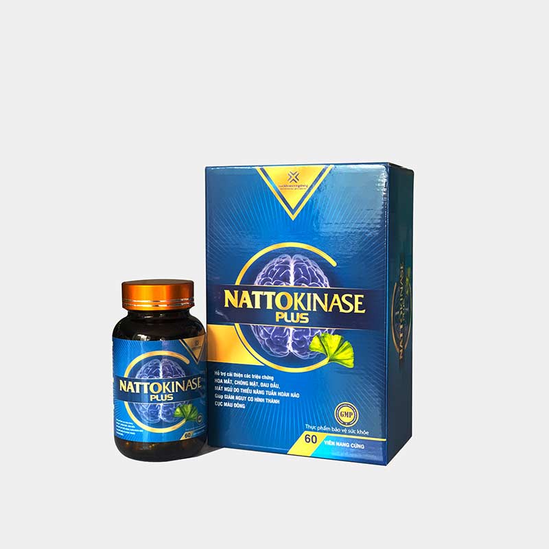 NATTOKINASE PLUS (HỘP 60 VIÊN) – HOẠT HUYẾT, TĂNG CƯỜNG TUẦN HOÀN MÁU NÃO. mua 4 tặng 1
