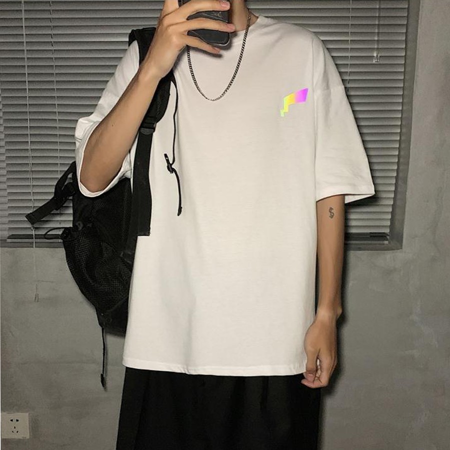 Áo thun phản quang 7 màu tay lỡ nam nữ PIKACHU03