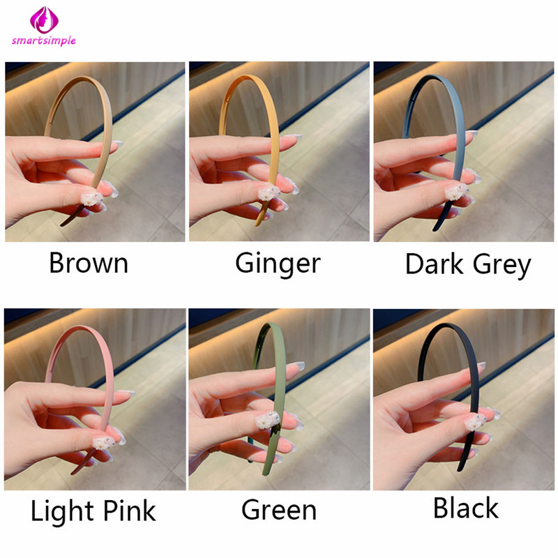 Băng đô cài tóc màu trơn thời trang cho nữ