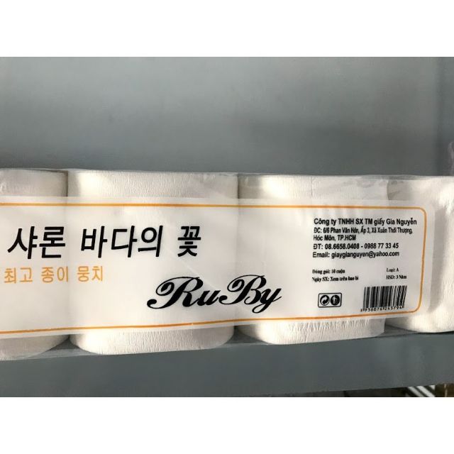 Giấy vệ sinh hàn quốc Ruby lốc 10 cuộn