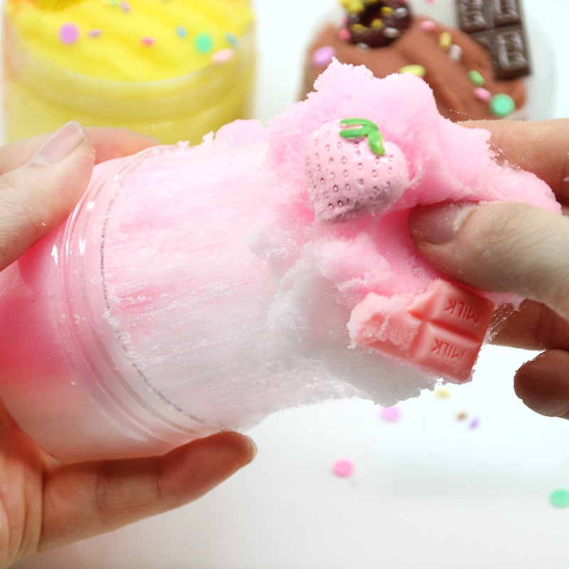 Slime Dẻo Ma Thuật Trộn Hạt Xốp Nhiều Màu Sắc Vui Nhộn Cho Bé