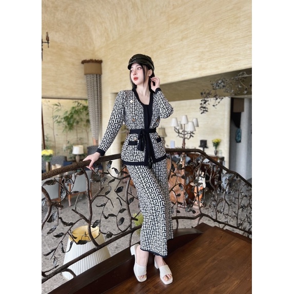 Set Đầm Len Fendi