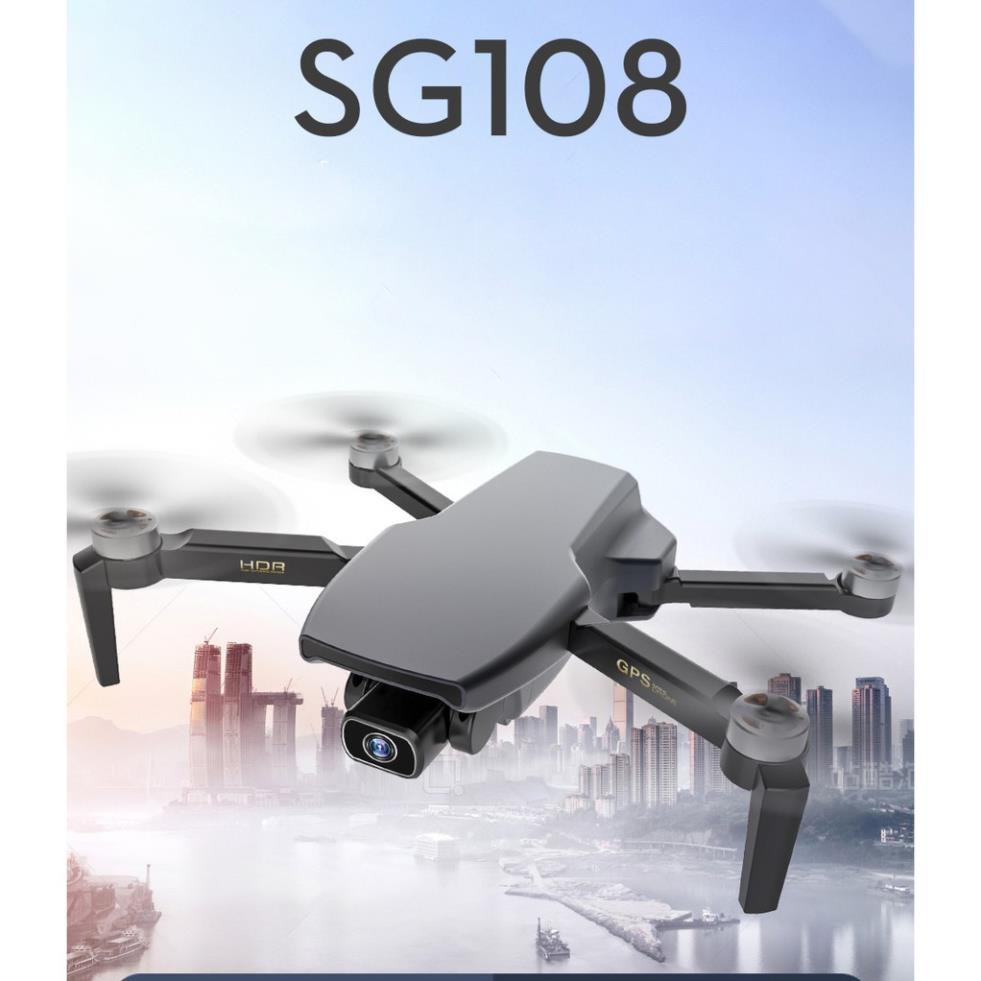 Flycam SG108 4K HD Camera Kép - Sóng truyền 5G Wifi FPV - SG 108 có cảm biến bụng - Gimbal chống rung ELS, Thời gian ba