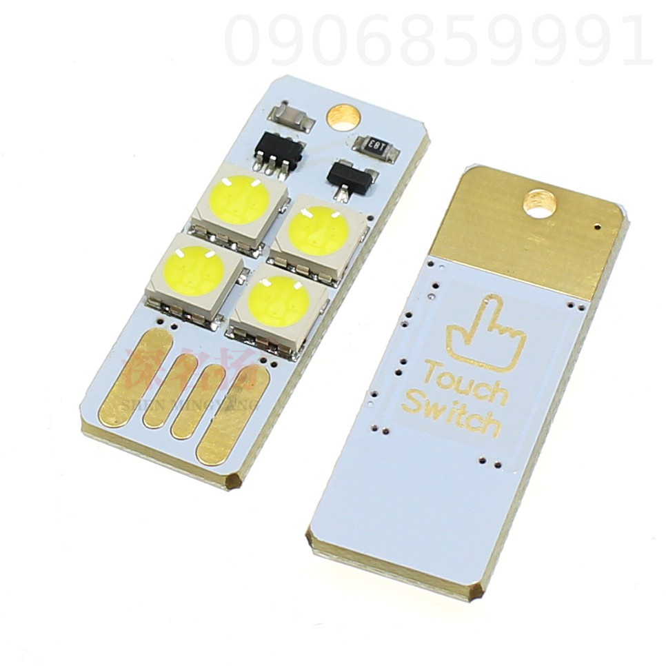 Đèn pin usb mini bỏ túi 4 led siêu sáng