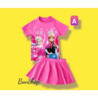 ĐỒ BƠI CHO BÉ VÁY CÔNG CHÚA ELSA ( KÈM CHIP) 2-8 tuổi