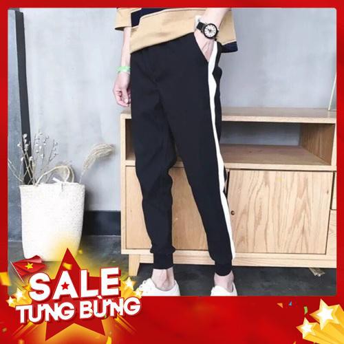 Quần jogger nam/nữ nỉ 1 sọc kèm ảnh thật, quần thể thao, quần jogger, quần thu đông