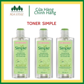 Nước Hoa Hồng Soothing Facial Toner Simple cân bằng ẩm cho da 200ml