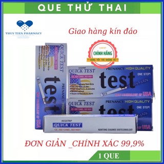 ✅ que thử thai quikc test chính xác và đơn giản