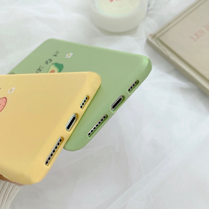 Ốp điện thoại họa tiết bơ và dâu tây cho iPhone11/11Pro 11Pro Max X XR XS XS MAX 78 Plus SE | BigBuy360 - bigbuy360.vn
