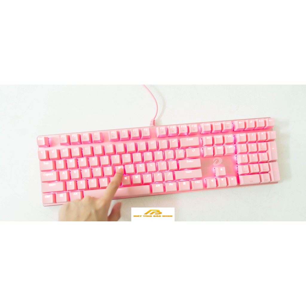 Bàn Phím Cơ Gaming DAREU EK810 Queen Pink (MULTI-LED, Blue/ Brown/ Red D switch) - Chính Hãng