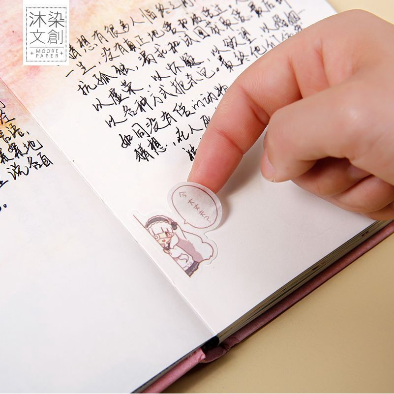 Bộ Sticker hình dán dễ thương sáng tạo và giấy bộ nhãn dán trang trí dễ thương phong các Hàn Quốc