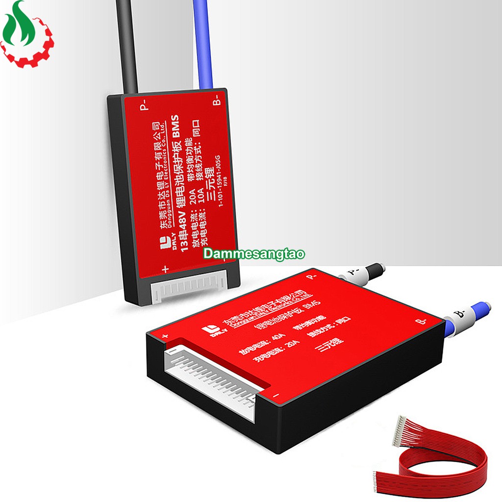 Mạch 13S 48V (54.6V) Daly bảo vệ pin Li-ion 3.7V xe điện