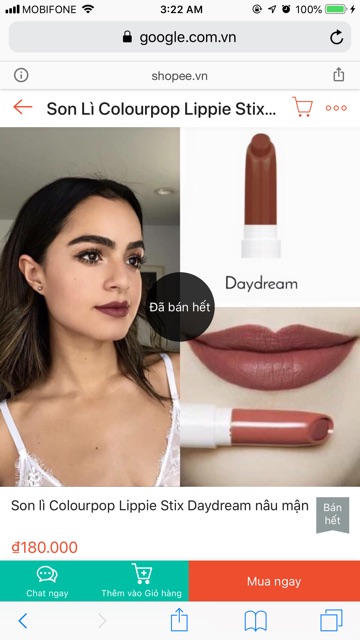 (SALE 30%) Colourpop Lippie Stix