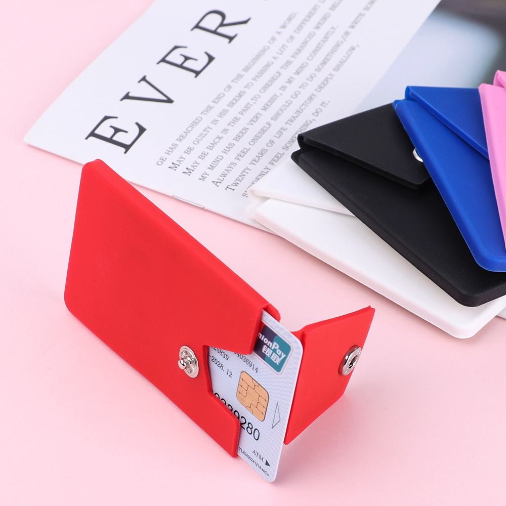 Ví đựng thẻ bằng cao su silicon dán vào mặt sau của điện thoại