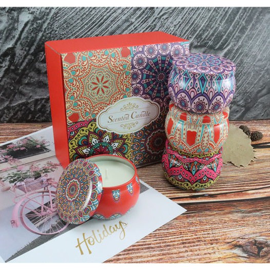 Cốc Thiếc Đựng Nến Thơm Trang Trí Handmade