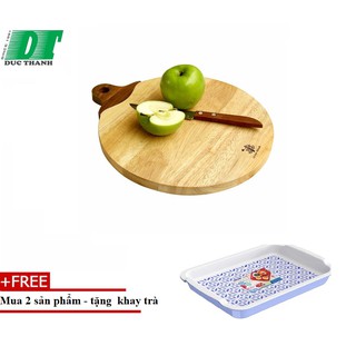 Thớt gỗ hình quả táo Gỗ Đức Thành 00831- MUA 2 TẶNG KÈM 1 KHAY UP LY